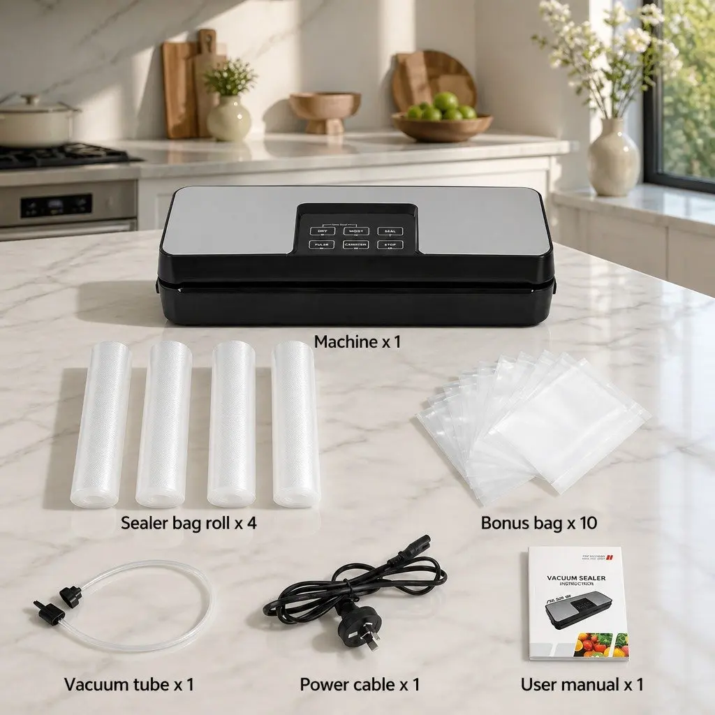 Food Vacuum Sealer Machine with Cutter 5 Modes