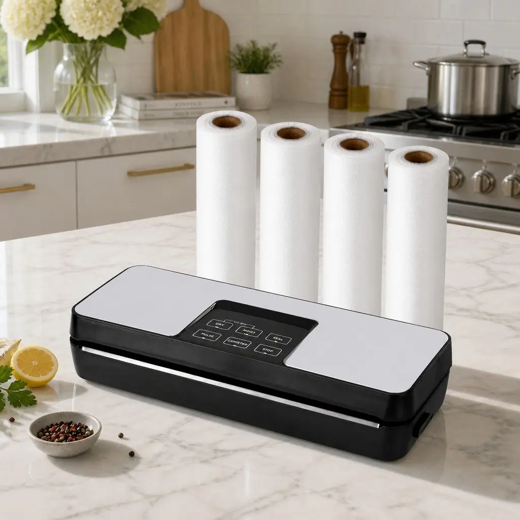 Food Vacuum Sealer Machine with Cutter 5 Modes