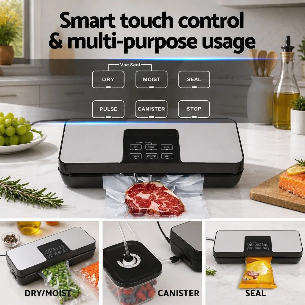 Food Vacuum Sealer Machine with Cutter 5 Modes