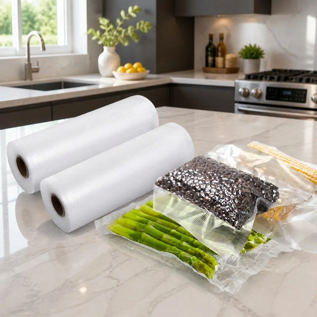 Food Vacuum Sealer Bags Plastic 15cm x 6m Transparent