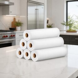 Durable Food Vacuum Sealer Bags 28cm x 6m Roll Set of 6