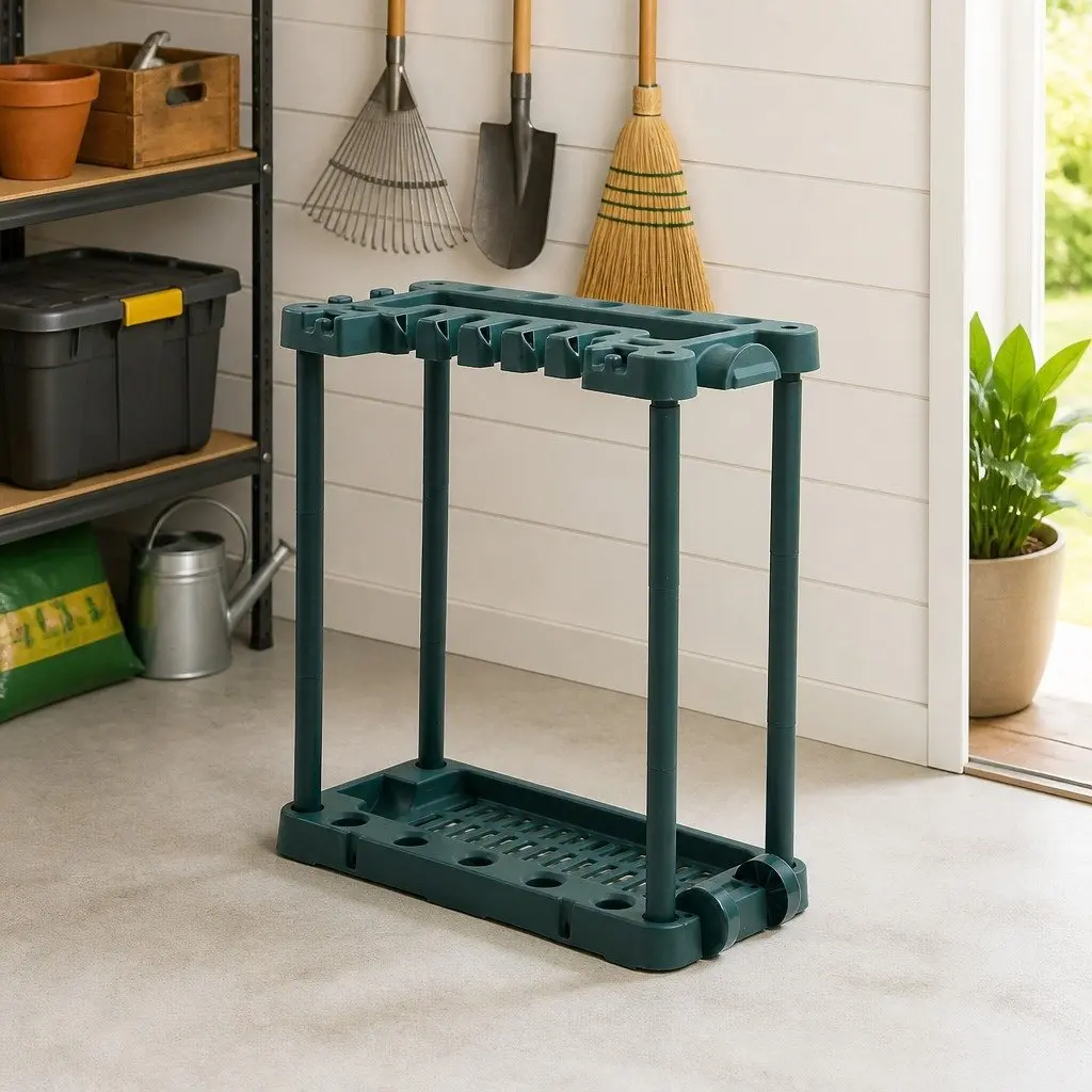 Garden Shed Tool Storage Organizer Rack