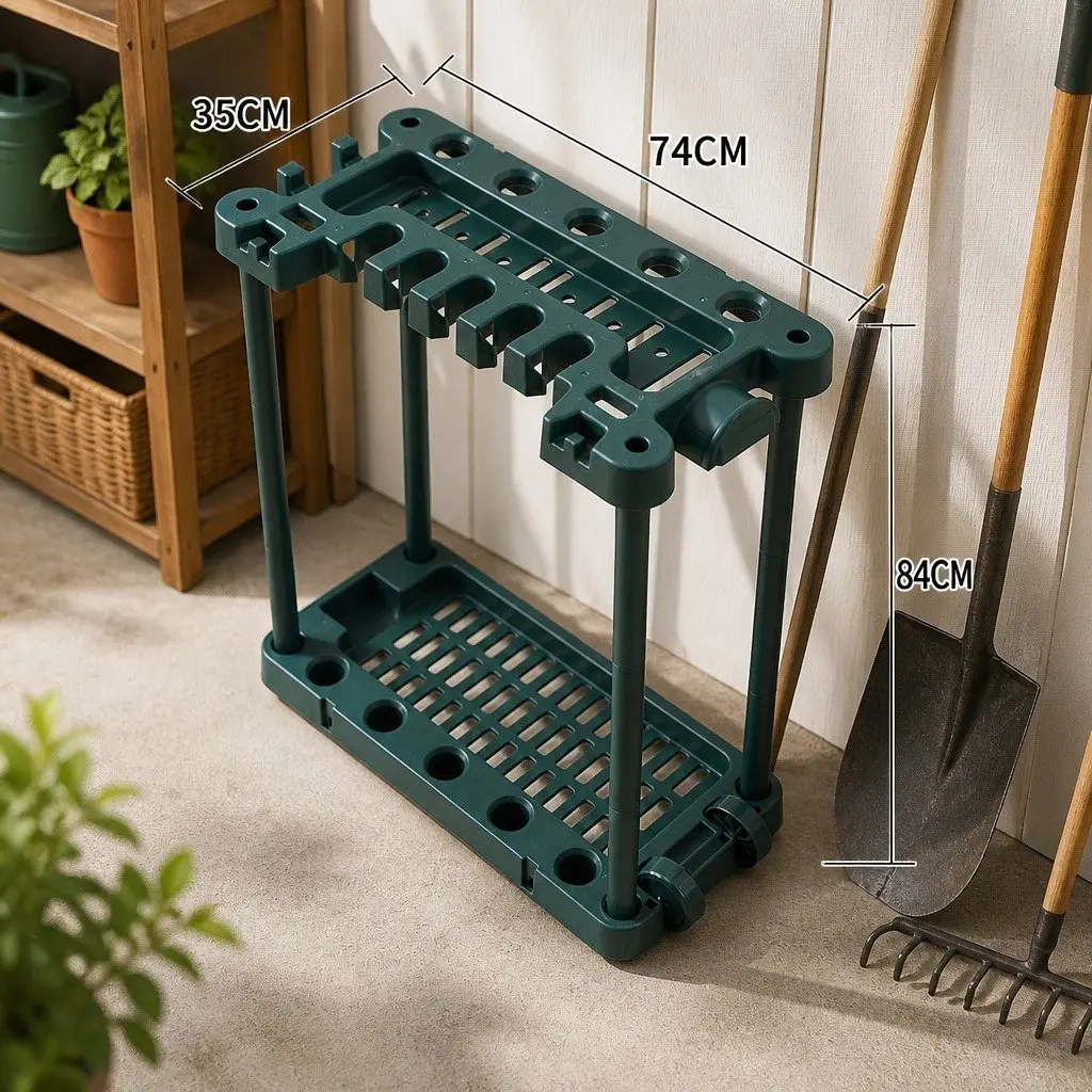 Garden Shed Tool Storage Organizer Rack