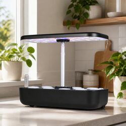 Hydroponic Growing System Indoor 12 Plants Herb Garden LED Grow Lights Water