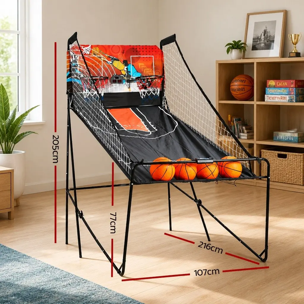 Black Electronic Basketball Arcade Game with 8 Modes