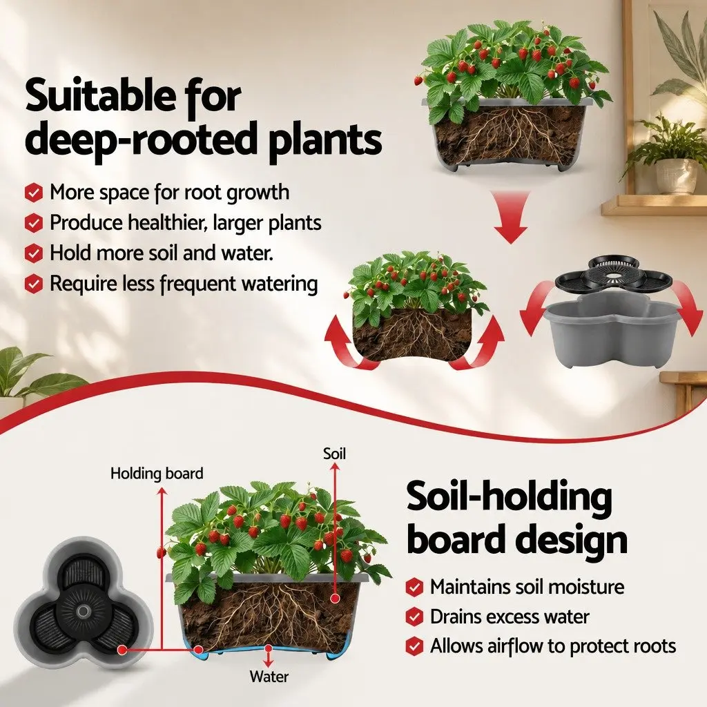 5 Tier Vertical Garden Planter with Wheels