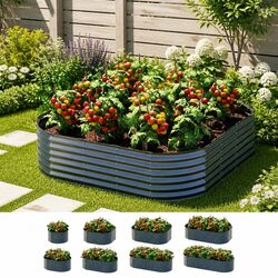 Durable Modular Raised Garden Bed with 9 Configurations