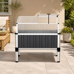 Durable Raised Garden Bed with Greenhouse Protection