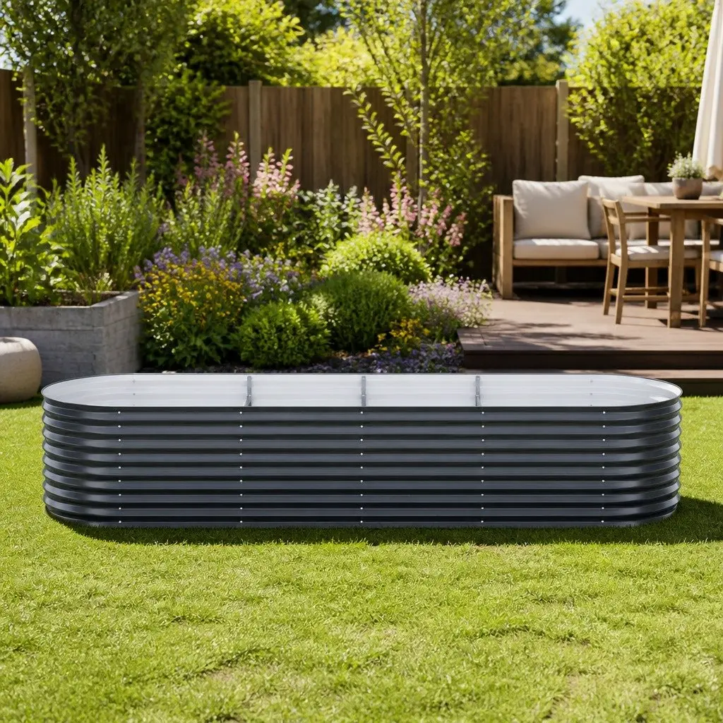 Oval Planter Box for Vegetables 320x80x56cm