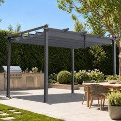 Durable 3x4m Outdoor Gazebo with Adjustable Canopy