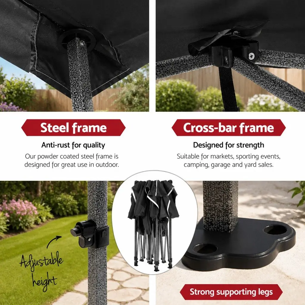 3x3m Pop Up Gazebo Tent for Outdoor Use