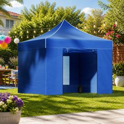 Sturdy Blue Pop Up Gazebo 3x3m Folding Tent