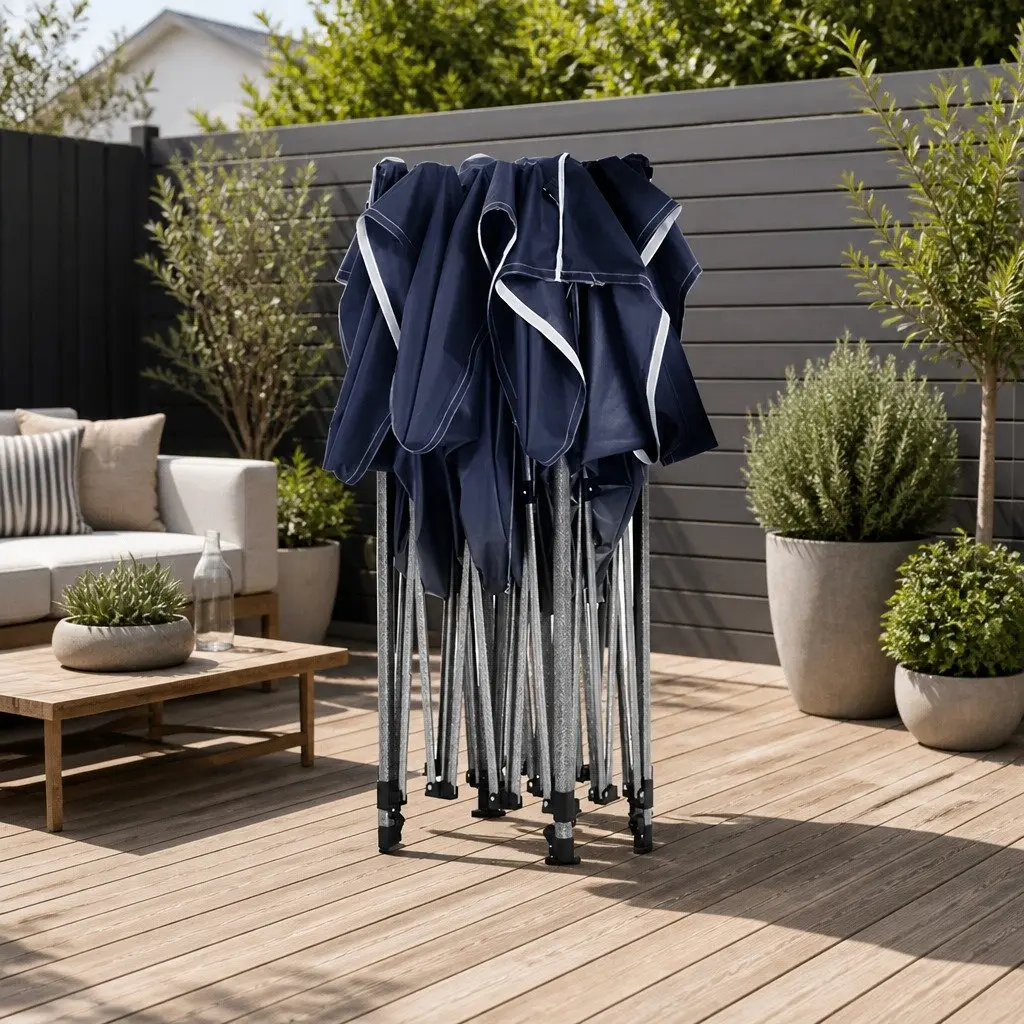 3x3m Pop Up Gazebo with Steel Frame