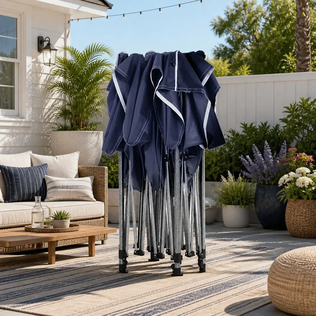 Folding Pop Up Gazebo 3x4.5m with Durable Steel Frame