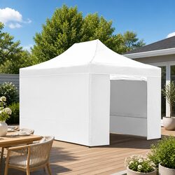 Pop Up Gazebo 3x4.5m Folding Marquee Tent Outdoor Canopy Shade Wedding Camping