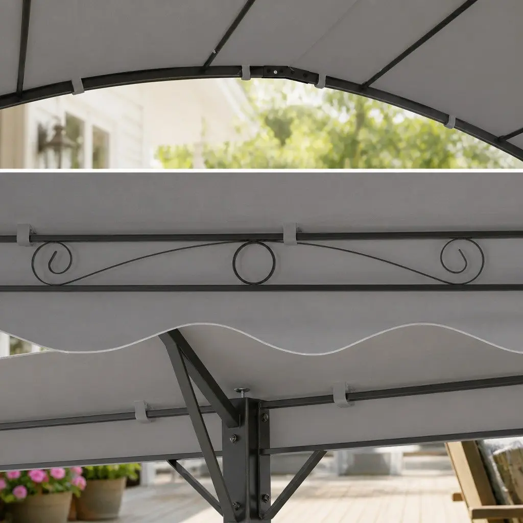 Gazebo Marquee 4x3m Outdoor Garden Canopy Shade Tent Wedding Event Party Shelter