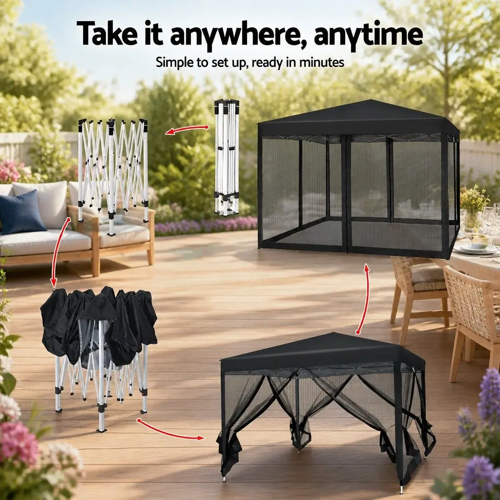3x3m Pop Up Gazebo Canopy Tent for Events
