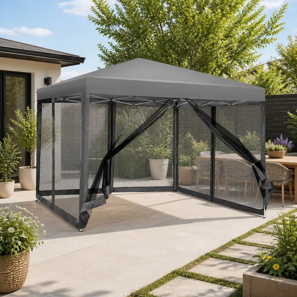 3x3m Pop Up Gazebo Canopy for Outdoor Use