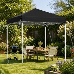 Gazebo 2x2m Outdoor Patio Garden Marquee Shade Portable Canopy Black