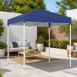 Sturdy 2x2m Blue Outdoor Gazebo for Versatile Use