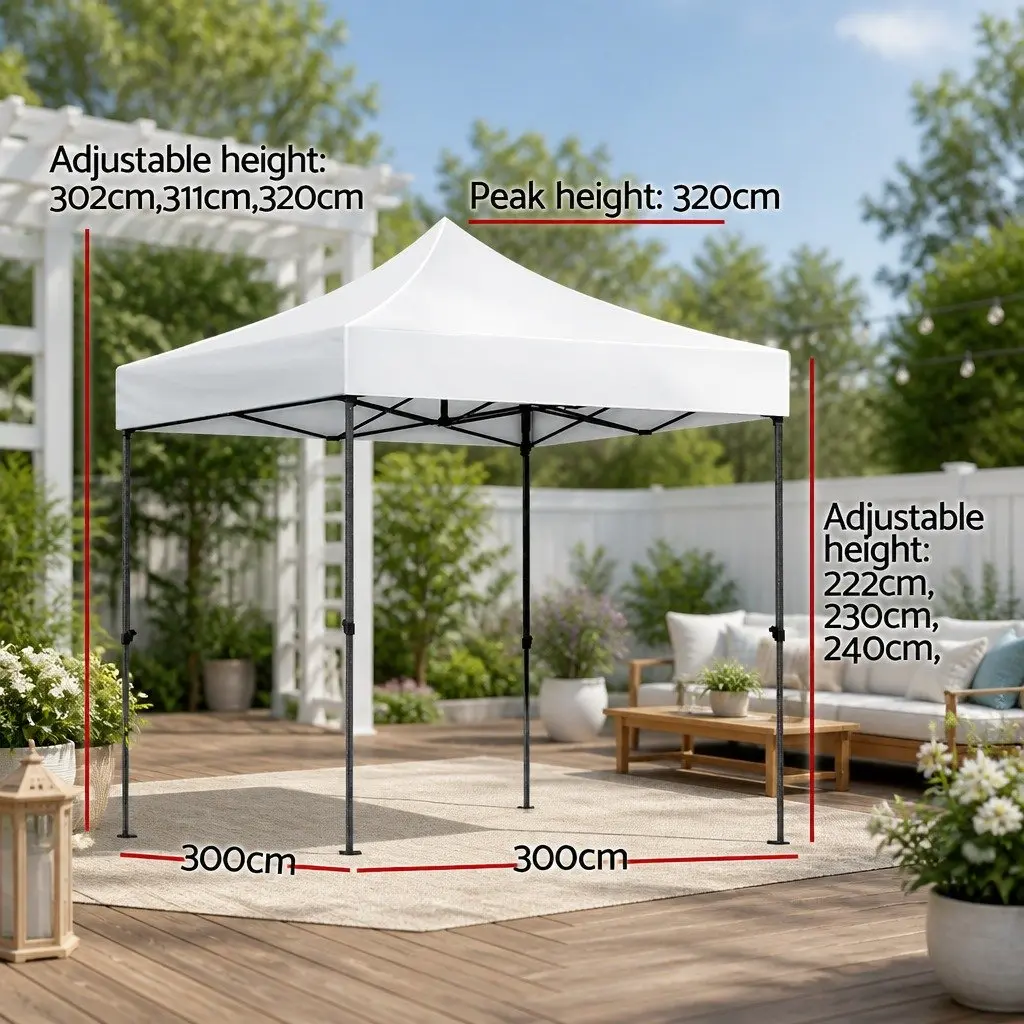 3x3m Pop Up Gazebo for Outdoor Events