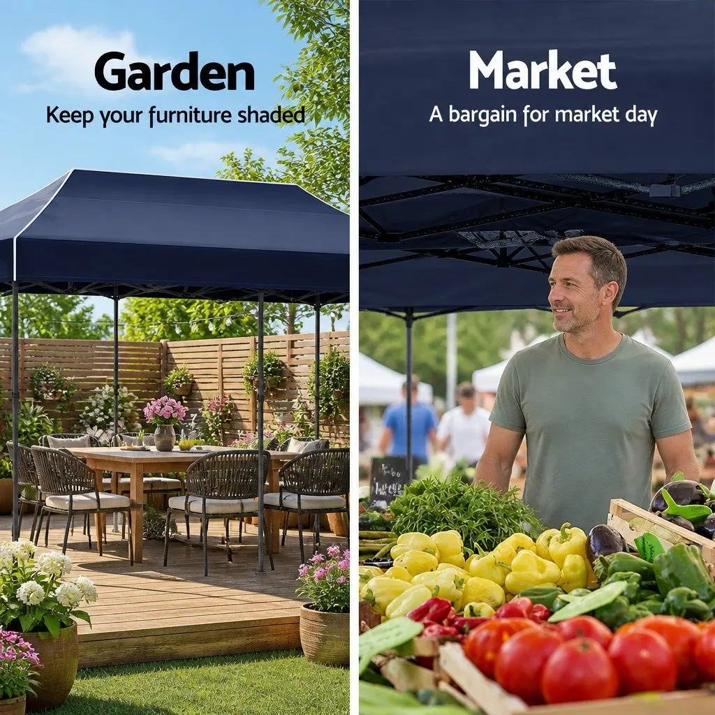 Pop Up Gazebo Tent 3x6M Folding Marquee