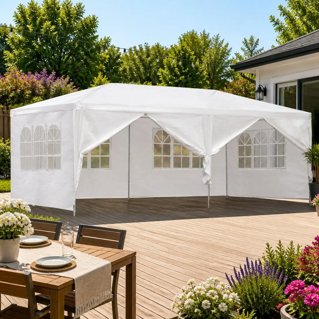 Gazebo 3x6m Marquee Tent with Sturdy Build