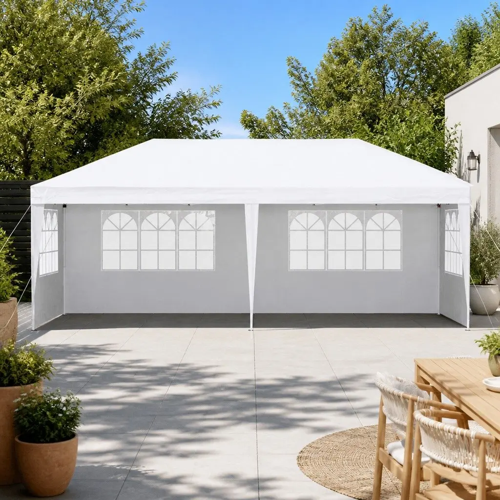 Pop Up Gazebo 3x6m Outdoor Tent Canopy with Panels
