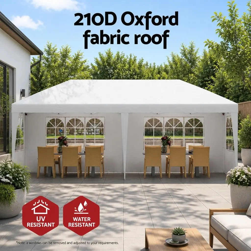 Pop Up Gazebo 3x6m Outdoor Tent Canopy with Panels