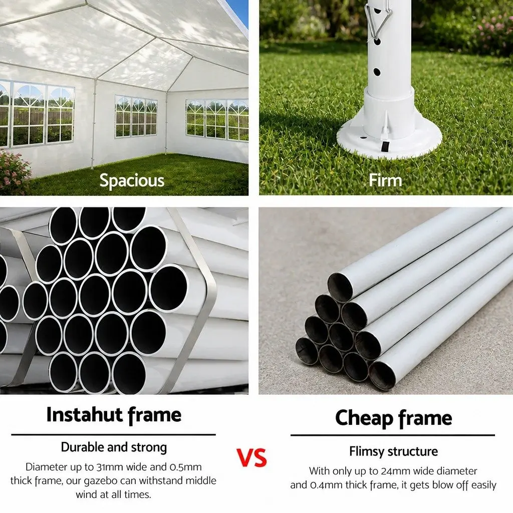 3x9m White Gazebo Marquee for Events