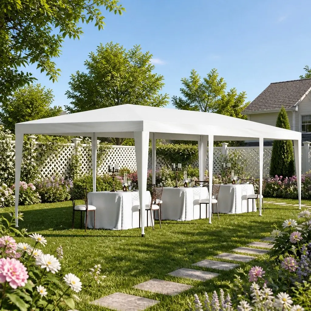 Yellow Gazebo 3x9m for Outdoor Events