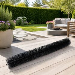 Durable Gutter Guard Brush 92cm x 10cm Black 48 Pack