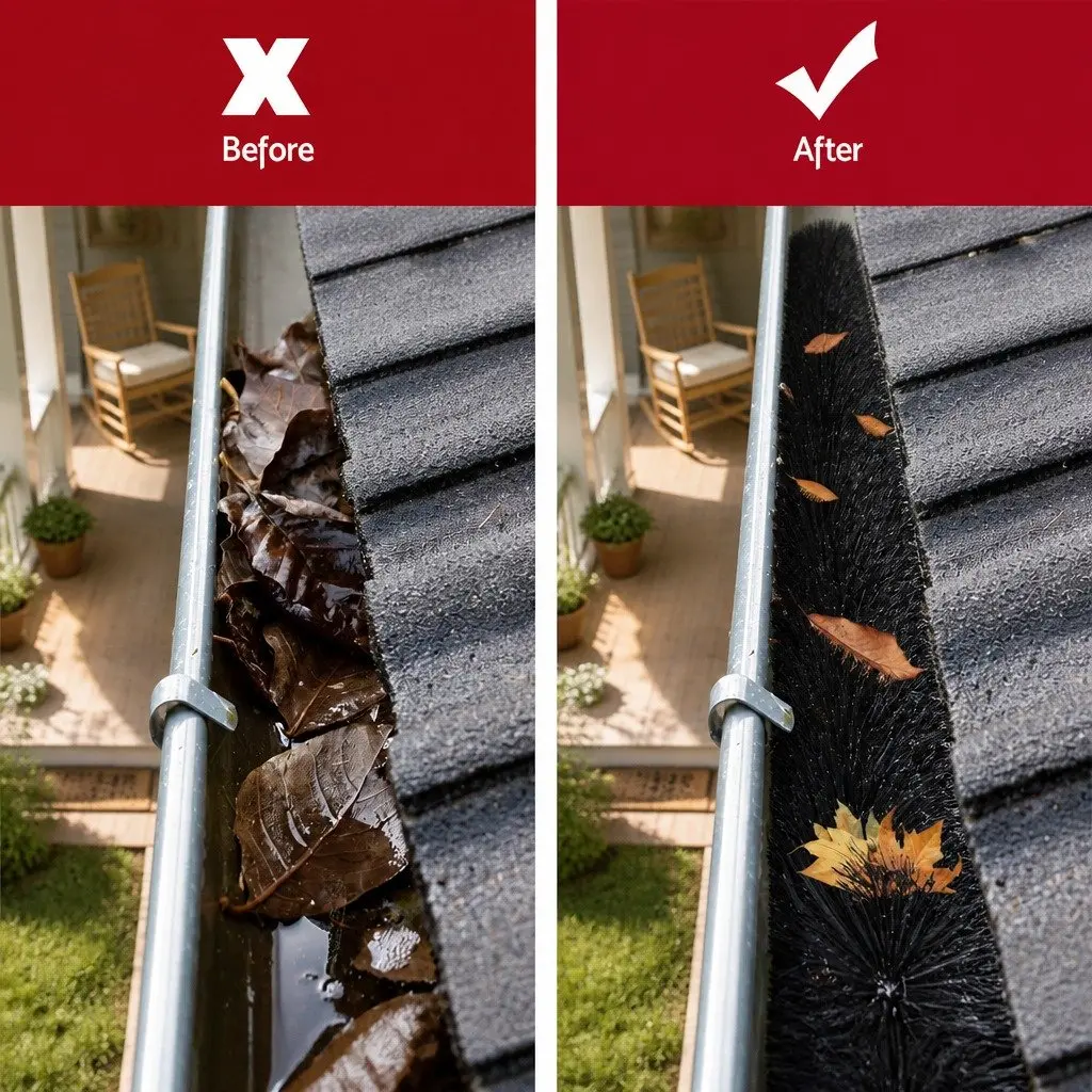 Gutter Guard Brush 92cm x 10cm Black 24 Pack