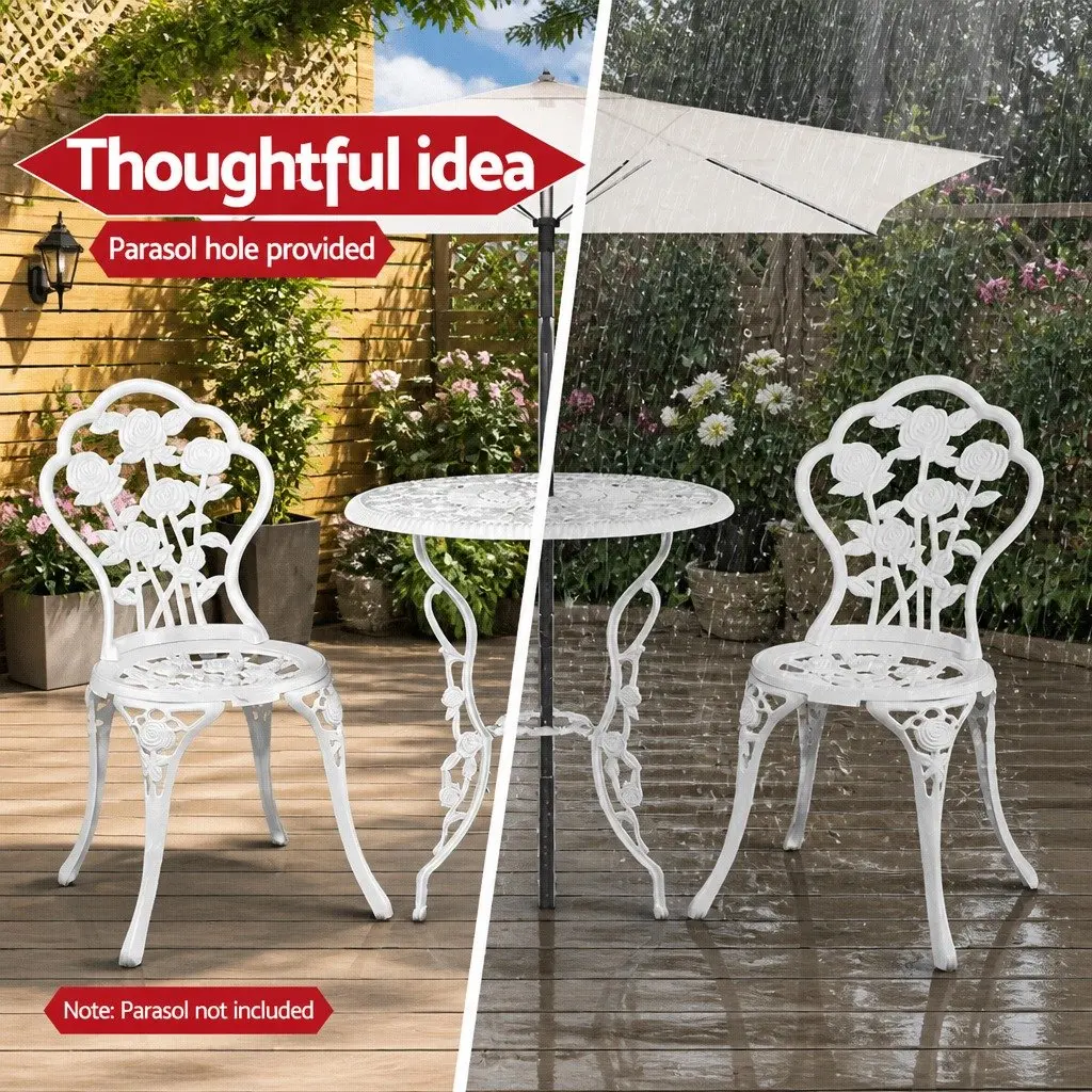 3-Piece Outdoor Bistro Set for Garden Spaces