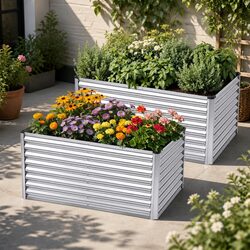 Durable 2 in 1 Modular Raised Garden Bed 240x80x60cm