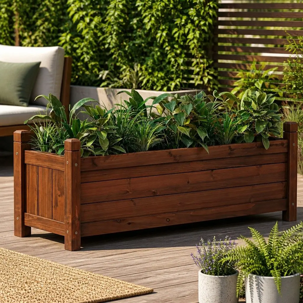 Wooden Raised Garden Bed for Vegetables and Herbs