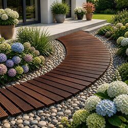 Garden Pathway Roll-Out Walkway 8FT Curved Outdoor Backyard Terrain Flexible