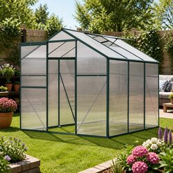 Sturdy 1.9x1.9x1.83M Greenhouse with UV-Resistant Panels