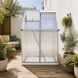 Sturdy Aluminium Polycarbonate Greenhouse 3.1M x 1.9M
