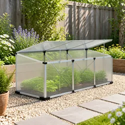 High-Quality Aluminium Greenhouse 180x50x50CM with Polycarbonate Panels
