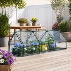 Sturdy Mini Raised Garden Bed Greenhouse with Cover