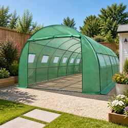 Sturdy 6M x 3M x 2M Greenhouse Tunnel for Year-Round Gardening