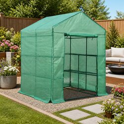 Sturdy Walk-In Greenhouse Tunnel 1.4x1.55x2M