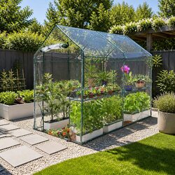 Durable Walk-in Greenhouse Tunnel 1.2x1.9x1.9M for Year-Round Growing