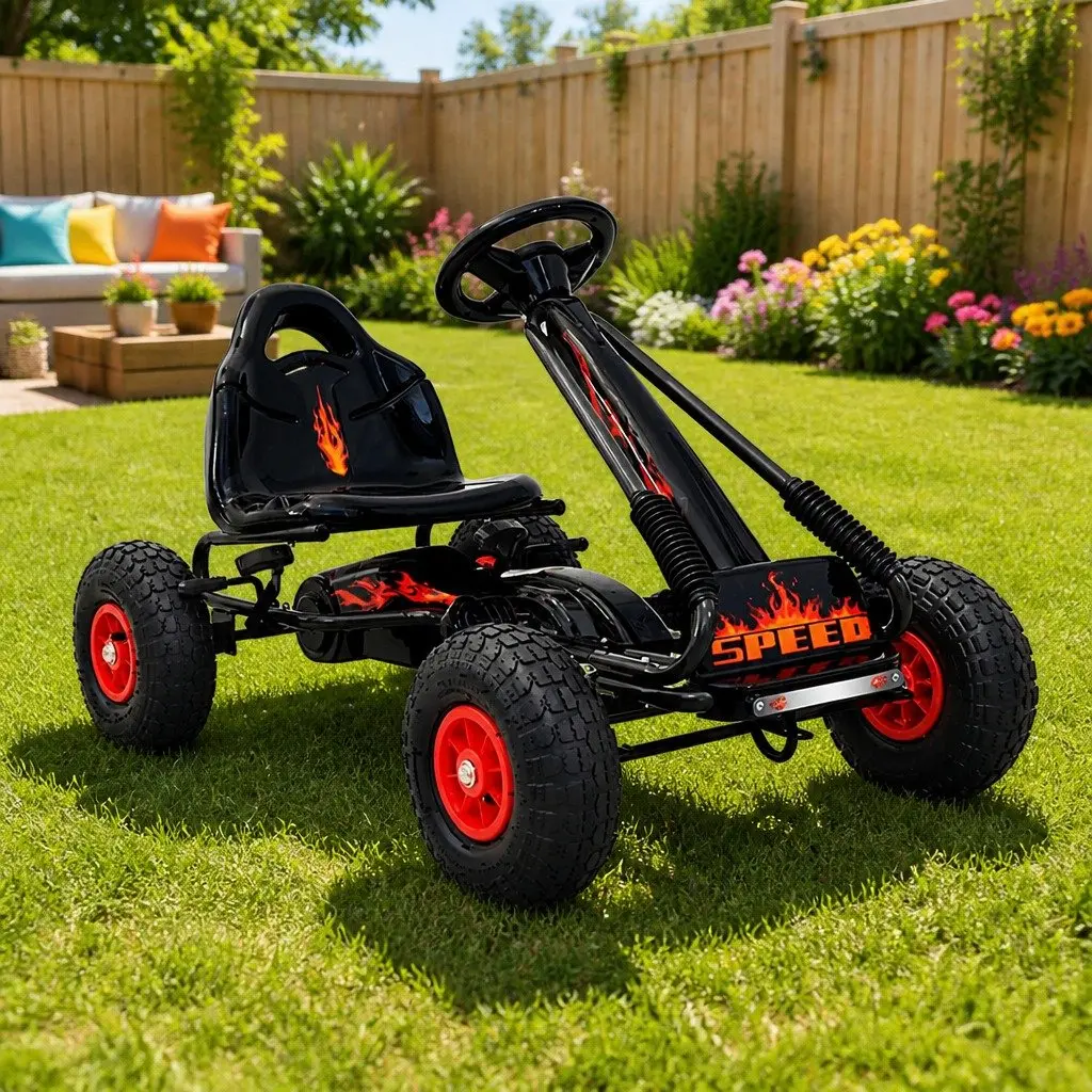 Kids Pedal Go Kart with Rubber Tyres