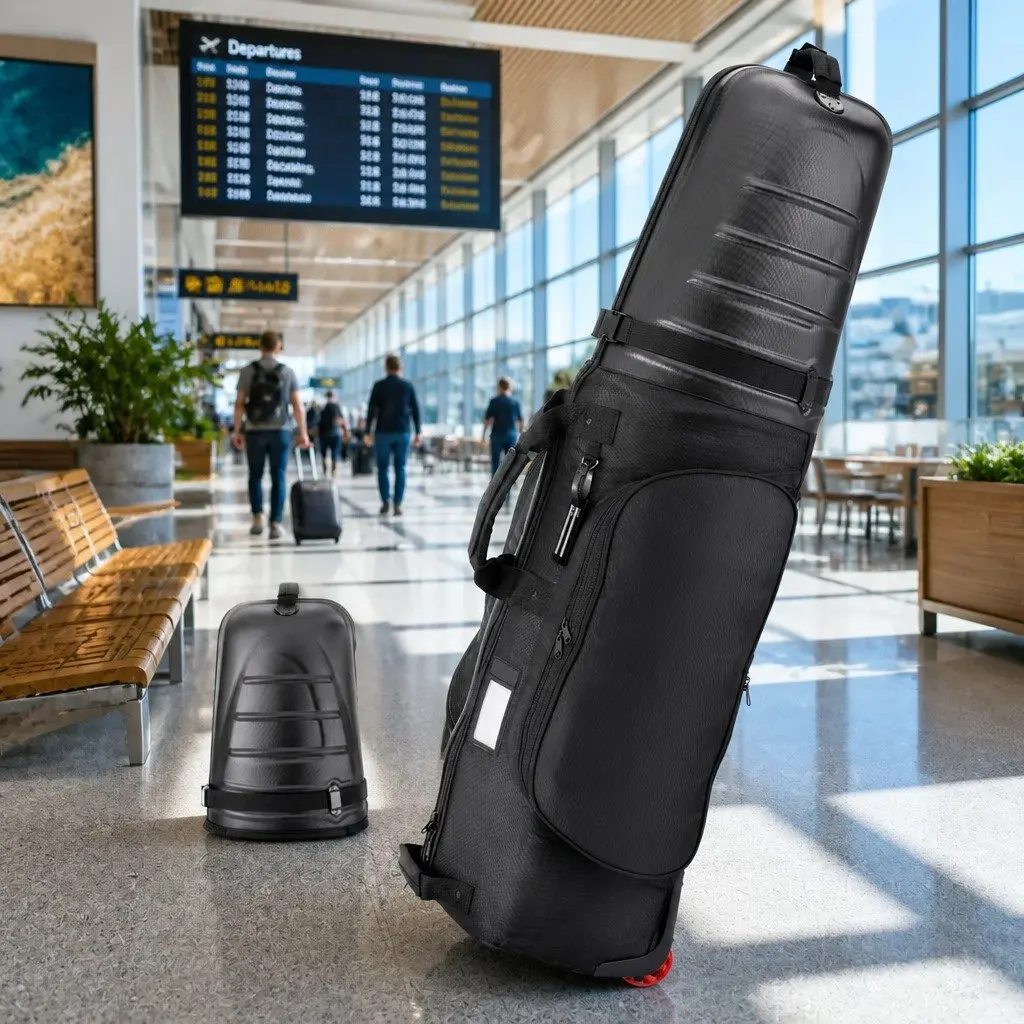 Golf Travel Bag Oxford Fabric 30cm x 36cm x 135cm Black