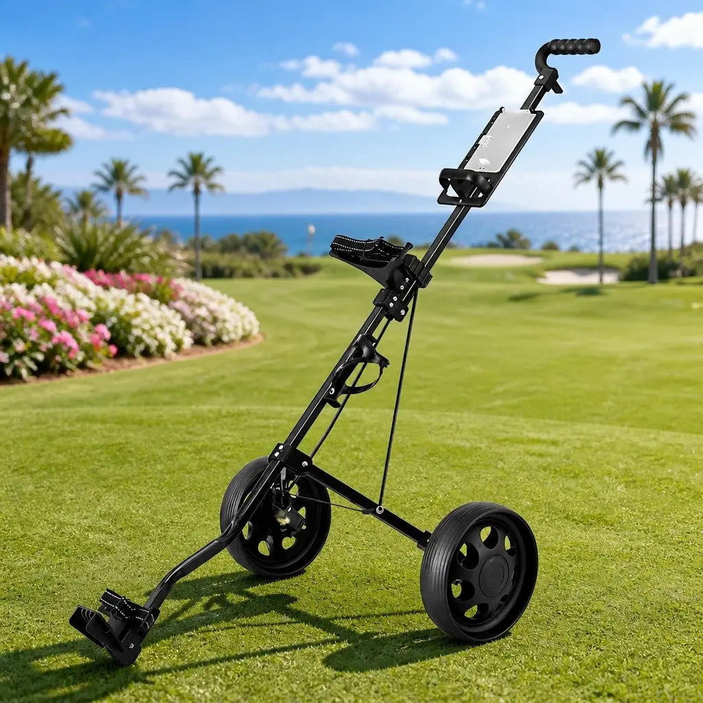 2 Wheel Golf Trolley with Cup Holder