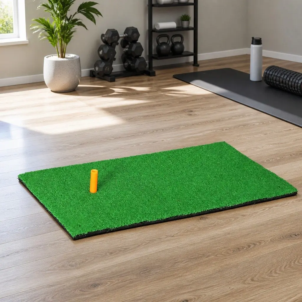 Golf Hitting Mat Portable 60x30cm Green