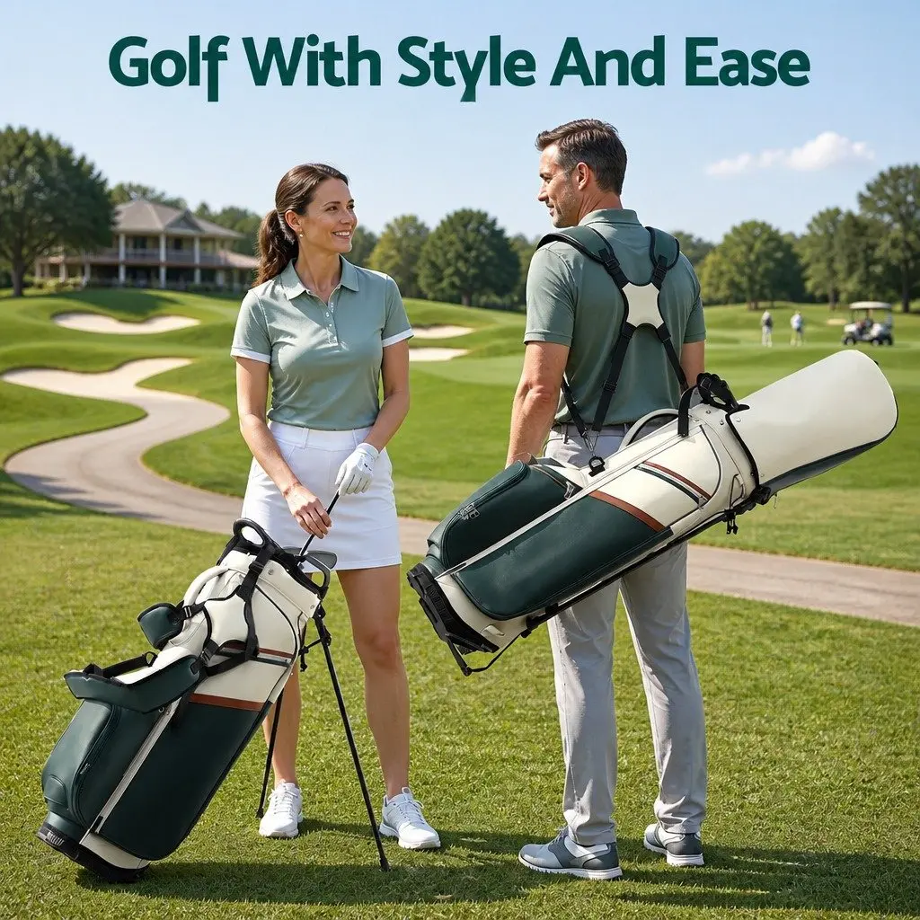 Golf Stand Bag with Durable Dual Strap