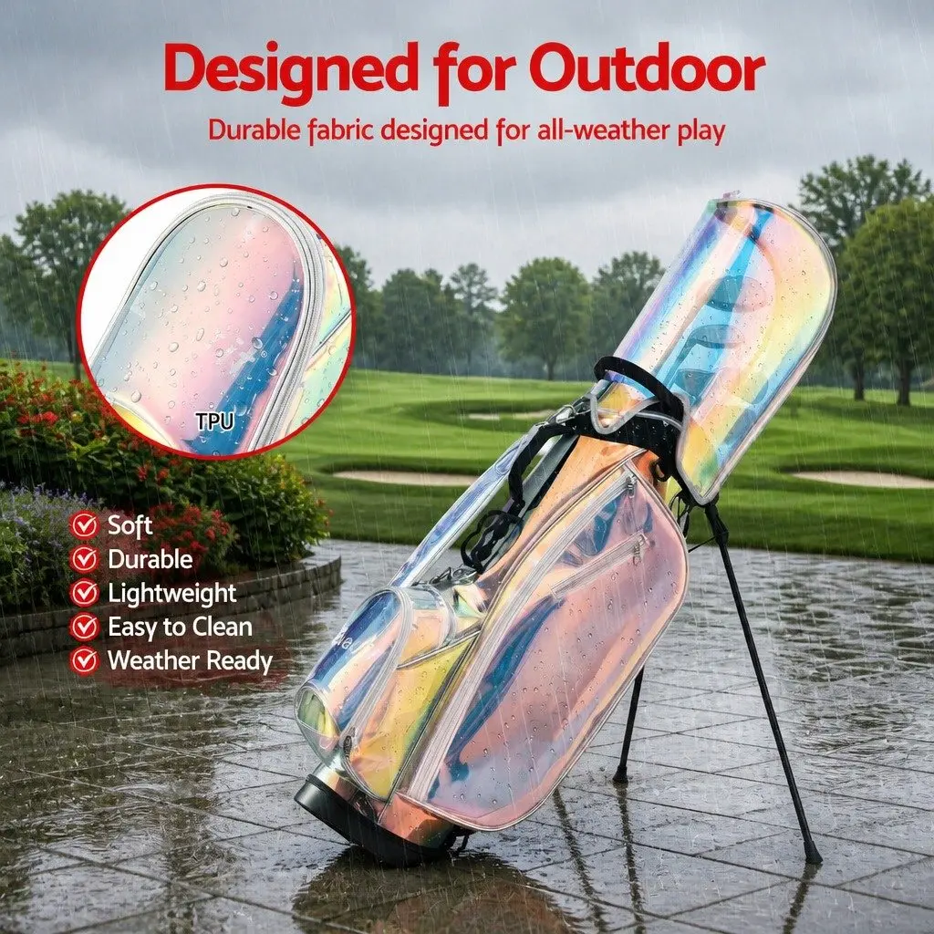 Golf Stand Bag TPU 35cm x 32cm x 126cm Holographic